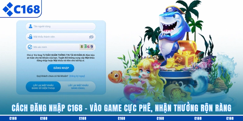 đăng nhập C168